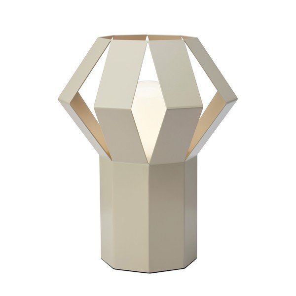 Veioză bej din metal cu abajur din metal (înălțime 27 cm) Octa – Markslöjd