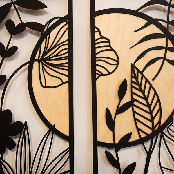 Decorațiune de perete din metal 29x68 cm Meadow – Wallity-image-2