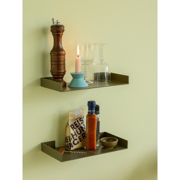 Raft verde închis din metal 30 cm Sheets – Hübsch-image-1