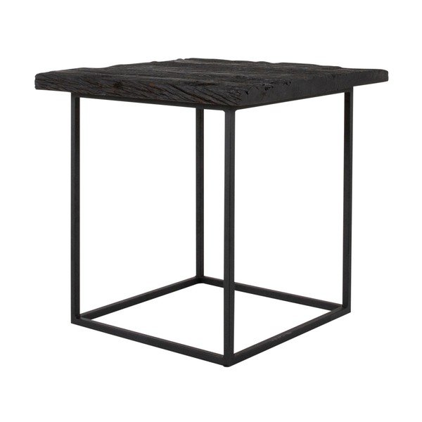 Masă auxiliară cu blat din lemn exotic Canett Hayes Bob, lungime 50 cm-image-1