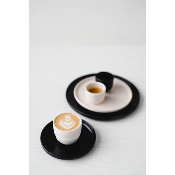 Farfurie din gresie pentru desert ÅOOMI Luna, ø 17 cm, negru-image-3