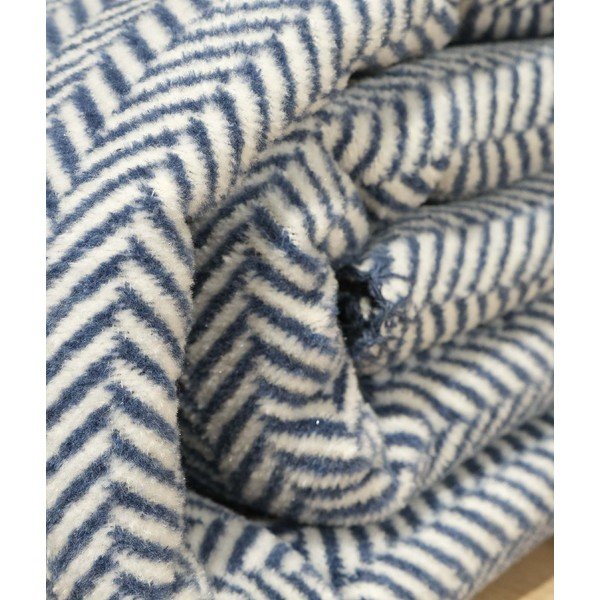 Cuvertură albă/albastru-închis pentru pat dublu 200x220 cm Twin – Oyo Concept-image-2