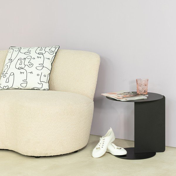 Măsuță auxiliară rotundă din metal ø 40 cm Salsa – Spinder Design-image-1