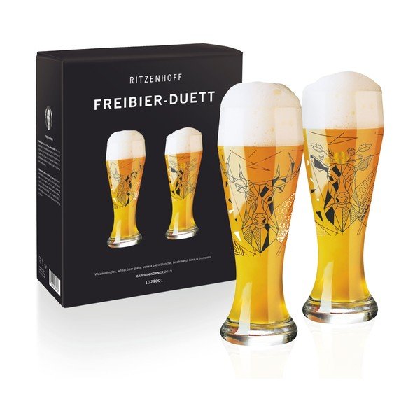 Set 2 pahare pentru bere Ritzenhoff Weizen, 645 ml-image-1