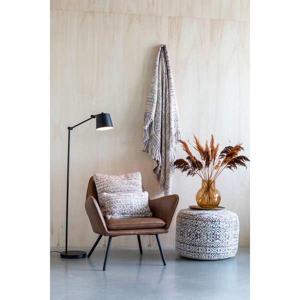 Pernă decorativă White Label Liv Plum, 30 x 50 cm, alb-image-4