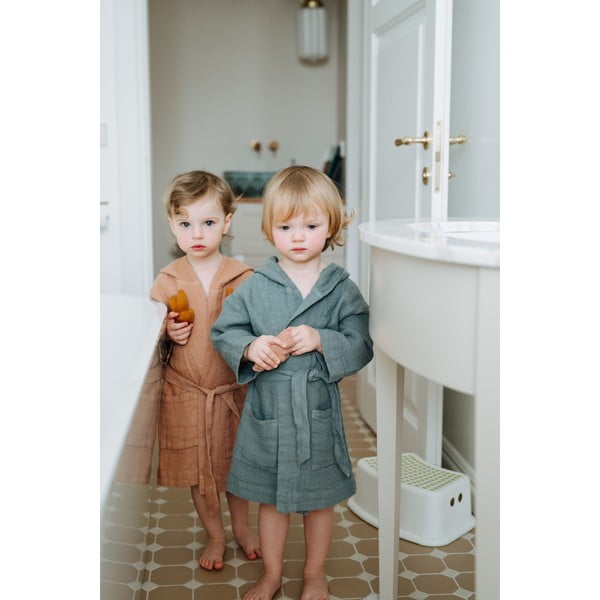 Halat din in pentru copii Linen Tales Nature, măr. 104 - 116, albastru-image-3