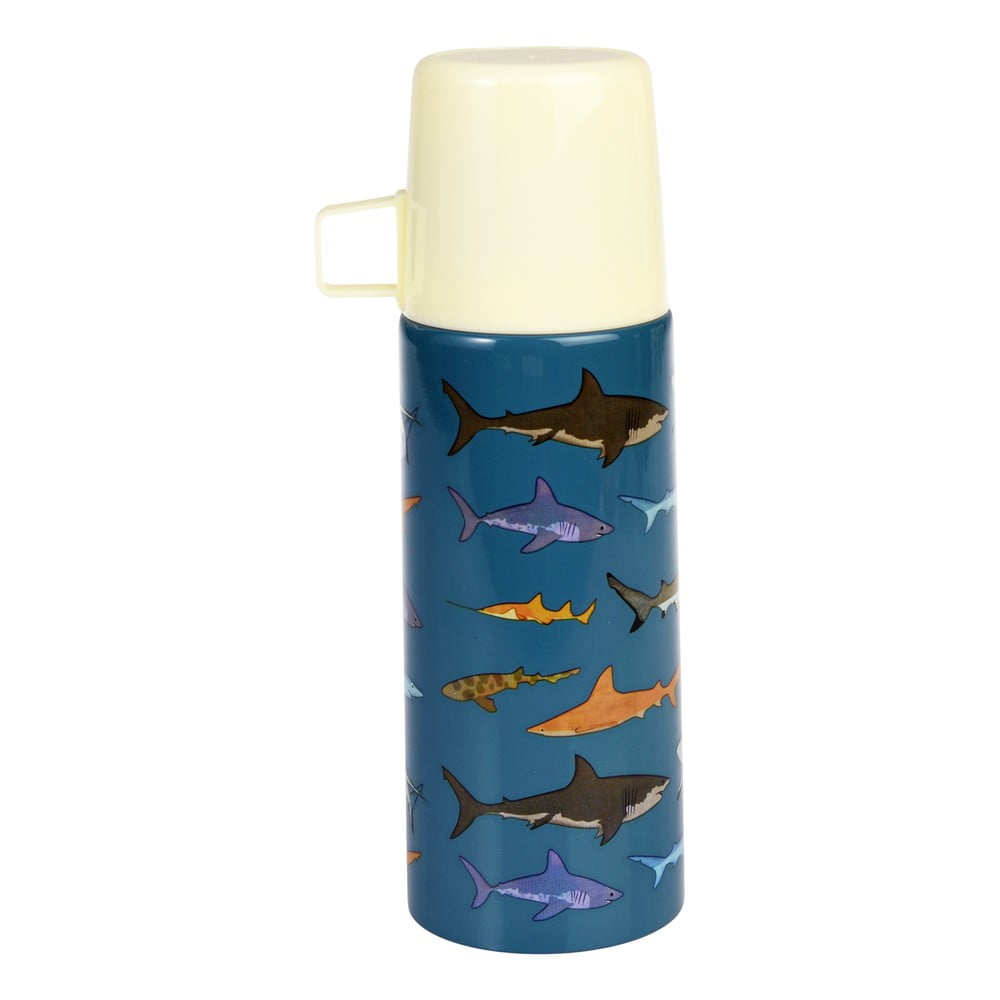 Termos albastru pentru copii 350 ml Sharks – Rex London