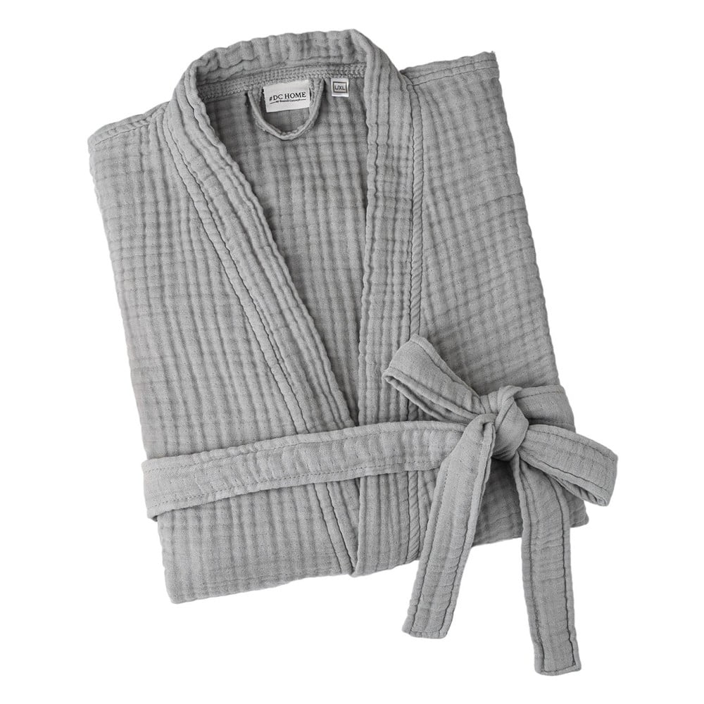 Halat gri S/M din muselină Kimono – Foutastic