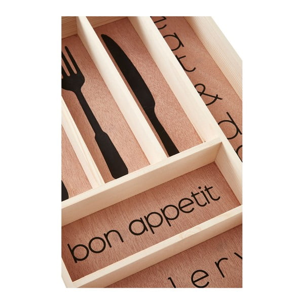 Organizator de tacâmuri în culoare naturală din lemn 30 x 42 cm Bessan – Premier Housewares-image-3