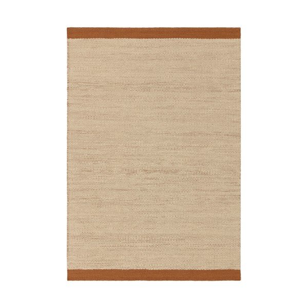 Covor crem-teracotă țesut manual din lână 120x170 cm Lima Rust – Asiatic Carpets