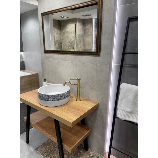 Chiuvetă albă rotundă din ceramică ø 41 cm Priori – Sapho-image-2