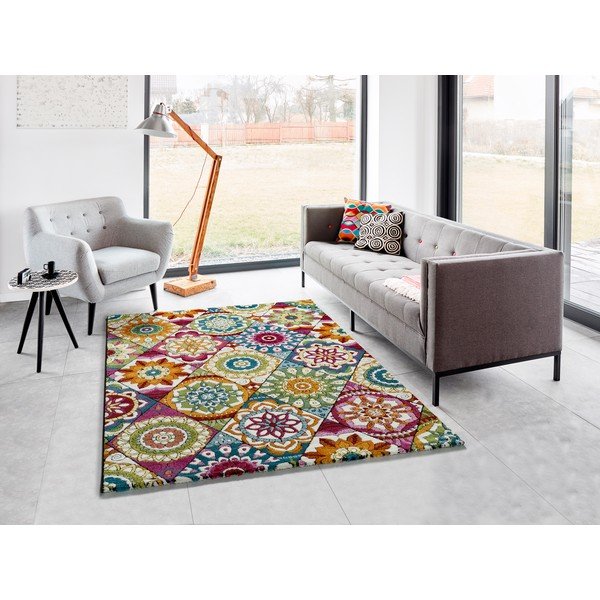 Covor Universal Happy Flowers, 80 x 150 cm-image-1