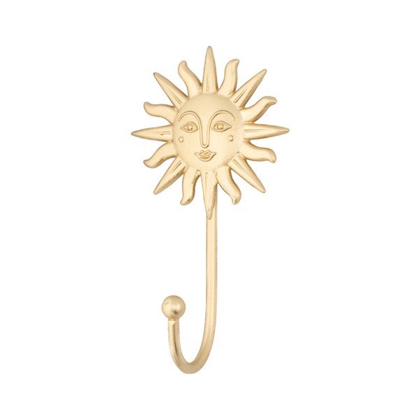 Cârlig auriu de montat pe perete din metal Sun – Sass & Belle