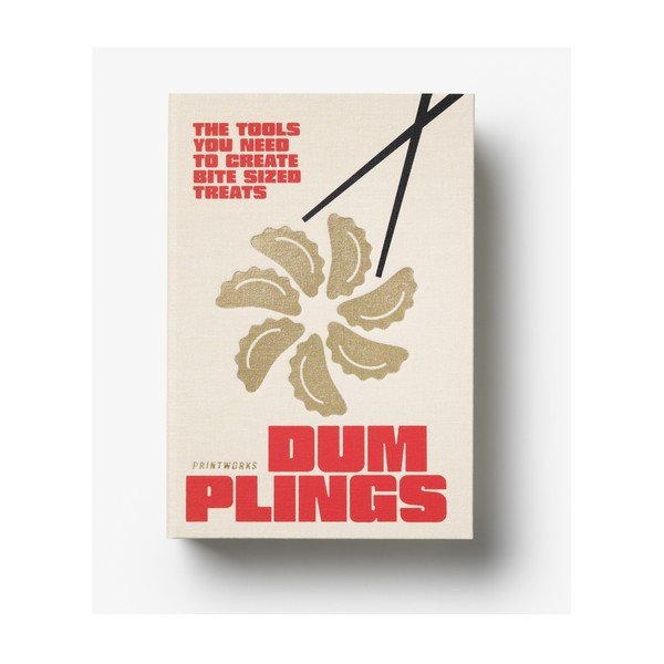 Set de bețe chinezești bej din oțel inoxidabil pentru 4 persoane The Essentials - Dumpling Tools – Printworks