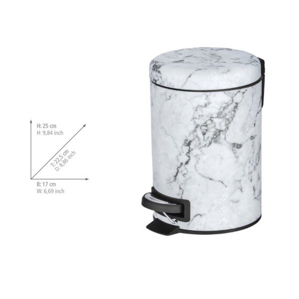 Coș de gunoi cu pedală Wenko Onyx, 3 l-image-3