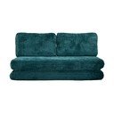 Canapea albastru-verde extensibilă cu tapițerie din țesătură bouclé 150 cm Faster – Mauro Ferretti