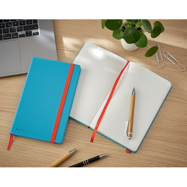 Caiet cu înveliș moale Leitz, 80 pag., albastru-image-1