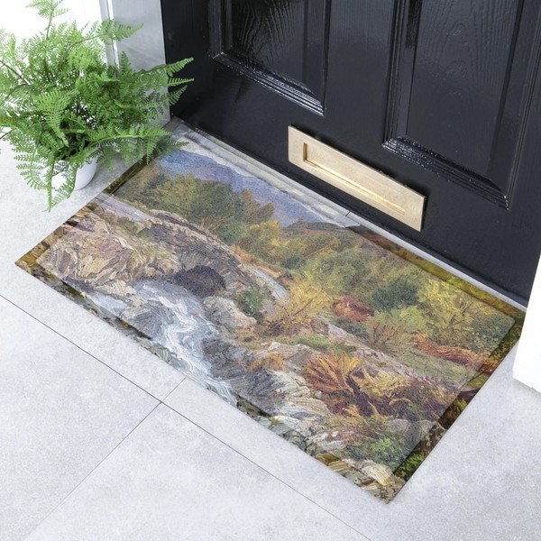 Covoraș de intrare din plastic reciclat 40x70 cm Autumn Nature Landscape  – Artsy Doormats-image-1