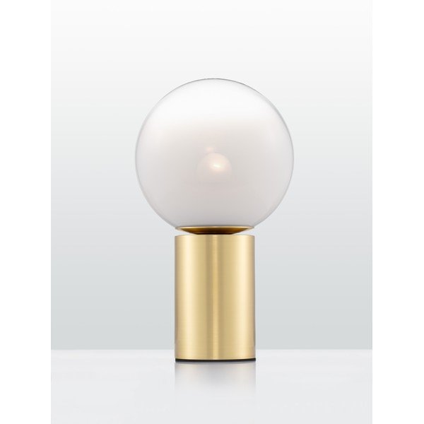 Veioză albă/aurie din sticlă (înălțime 35,5 cm) Vita – Nova Luce-image-4