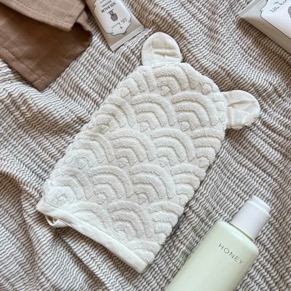 Prosopel de spălat pe corp fildeș din bumbac organic 14x22 cm Off-White – Cam Cam Copenhagen-image-1