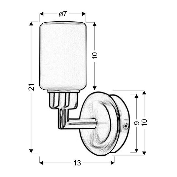Aplică de perete gri închis Mirror – Candellux Lighting-image-2