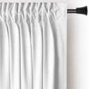 Draperie albă dimout (semi-opacă) din catifea 140x245 cm Pleat – Restilo