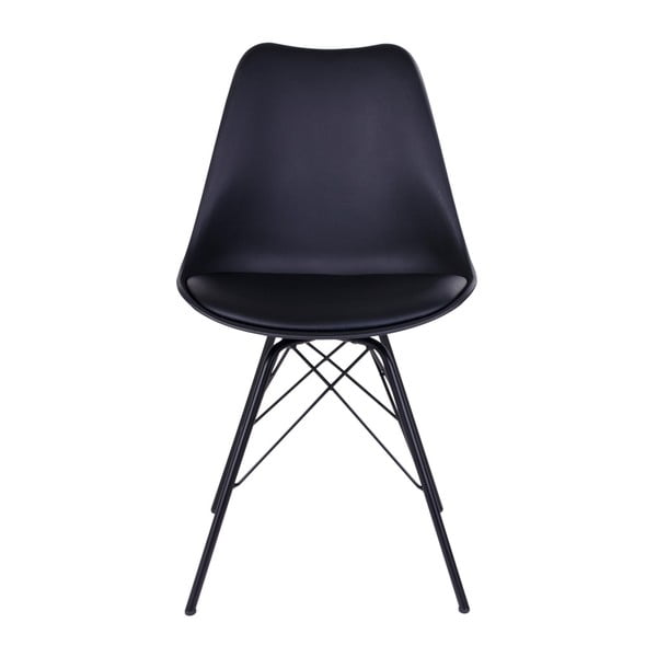 Scaune de dining negre 2 buc. Oslo – House Nordic-image-2