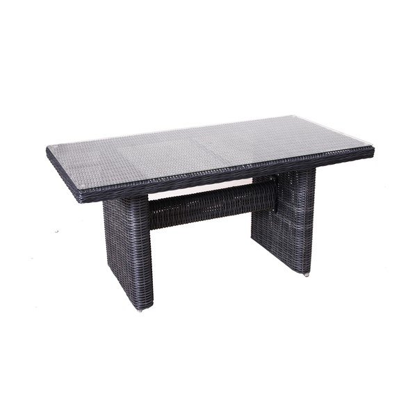 Set mobilier de grădină gri din ratan artificial pentru 9 persoane Montreal - Rojaplast-image-1