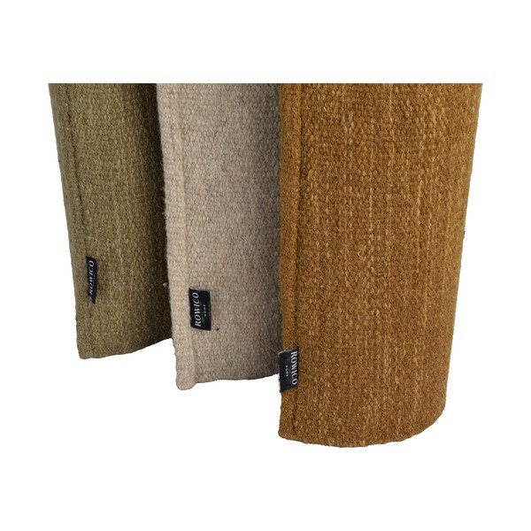 Covor kaki țesut manual din lână 200x290 cm Moorfields – Rowico-image-2