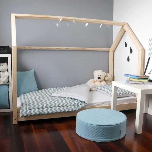 Pat pentru copii, cu părți laterale,  Benlemi Tery, 80 x 160 cm-image-1