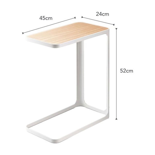 Măsuță YAMAZAKI Frame, alb-image-4