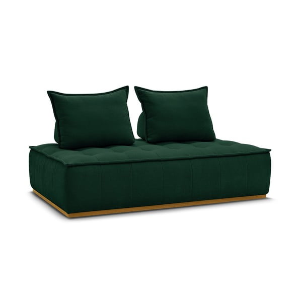 Canapea verde-închis cu tapițerie din chenille 175 cm Elisa – Bobochic Paris-image-3