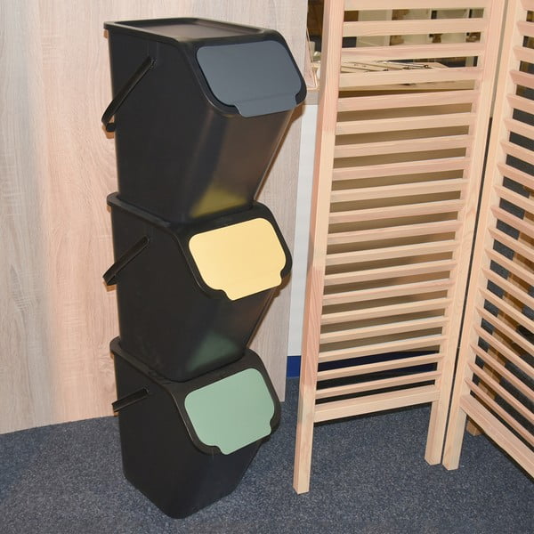 Coș de reciclare din plastic 25 l Bin – Orion-image-2