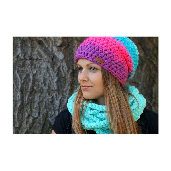 Căciulă tricotată manual DOKE Lola-image-3