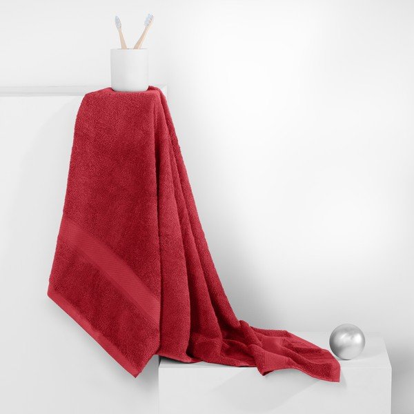 Prosop DecoKing Bamby Red, 70 x 140 cm, roșu-image-1
