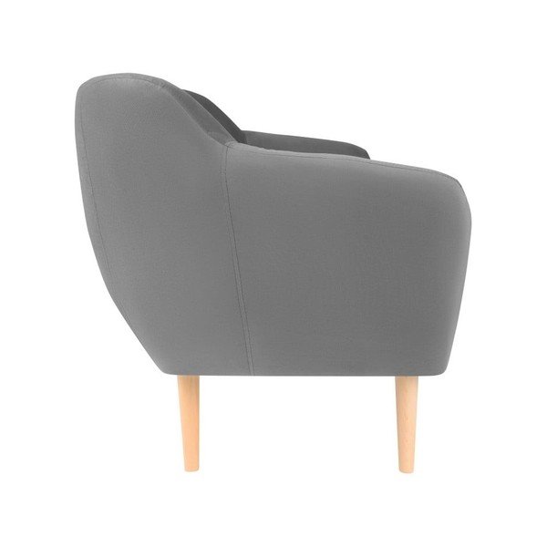Canapea cu tapițerie din catifea Mazzini Sofas Sardaigne, 188 cm, gri-image-4