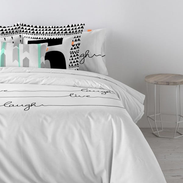 Husă din bumbac pentru pilotă Blanc Live, 200 x 200 cm-image-1