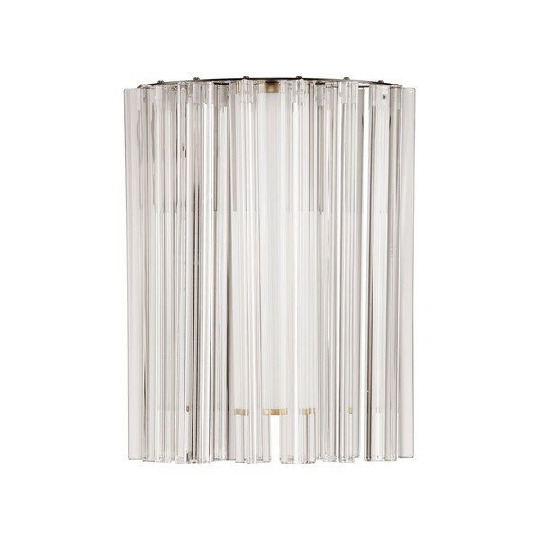 Aplică de perete alămie LED din sticlă Nol – Nova Luce