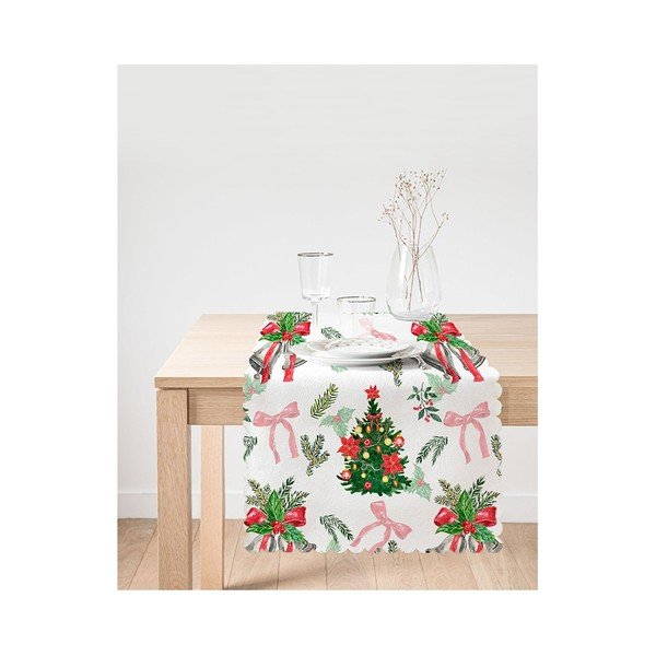 Napron de masă 40x130 cm  cu model de Crăciun – Minimalist Cushion Covers-image-2