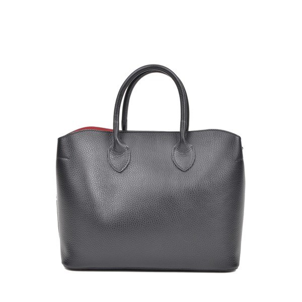 Geantă din piele cu 3 buzunare Isabella Rhea, negru-image-3
