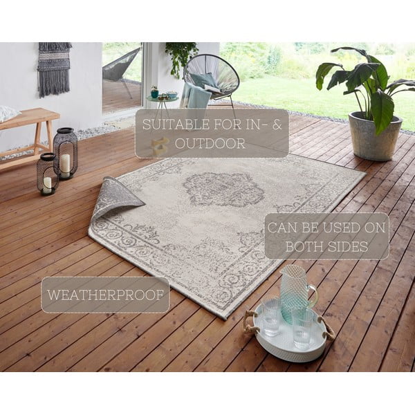 Covor adecvat pentru exterior NORTHRUGS Cebu, 160 x 230 cm, gri-crem-image-4