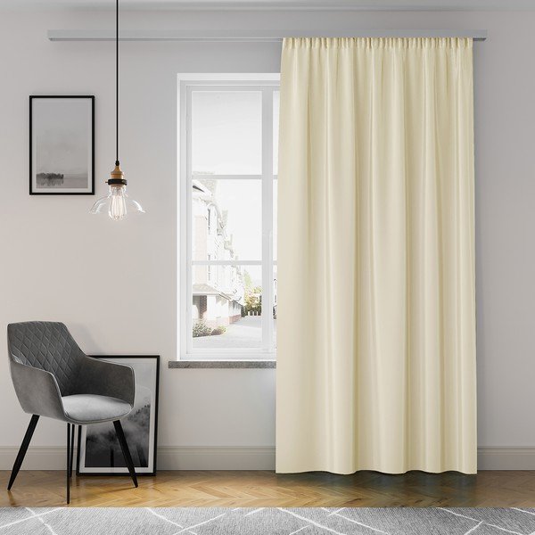 Draperie AmeliaHome Pleat, 140 x 250 cm, bej-image-1
