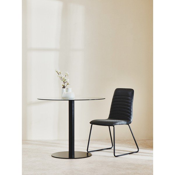 Masă de dining rotundă cu blat din sticlă ø 90 cm Metropolitan – Premier Housewares-image-1
