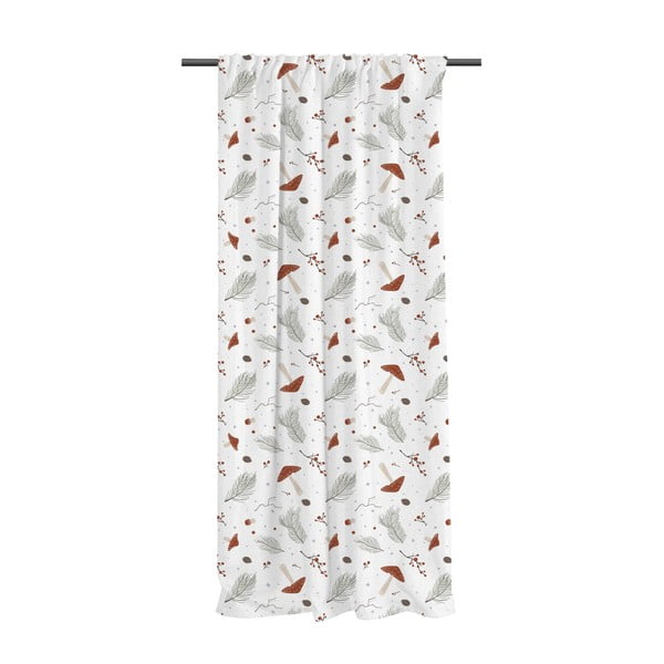 Draperie albă din bumbac satinat 110x250 cm Toadstools – Butter Kings