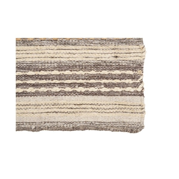 Covor tip traversă maro țesut manual din amestec de iută 80x180 cm Morena – House Nordic-image-4