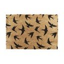 Covoraș de intrare din fibre de nucă de cocos 40x60 cm Swallows – Artsy Doormats
