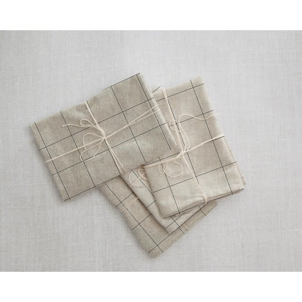 Set 4 șervețele textile Really Nice Things Blue Lines, 43 x 43 cm-image-2