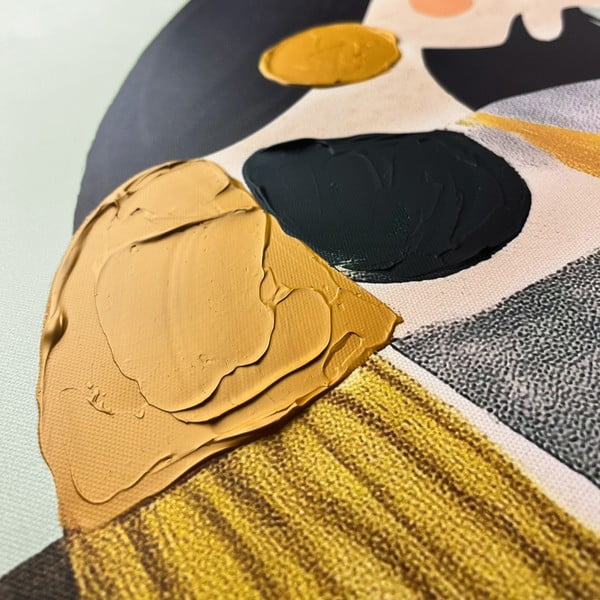 Tablou cu detalii pictate manual 70x100 cm Penelope – Styler-image-2