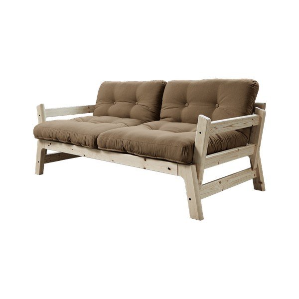 Canapea variabilă KARUP Design Step Natural/Mocca-image-1