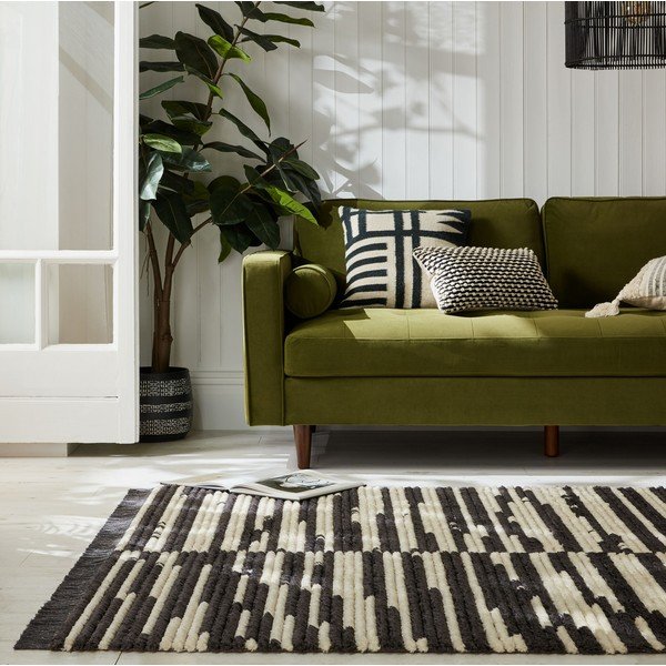 Covor negru-alb 120x170 cm Lina – Flair Rugs-image-1